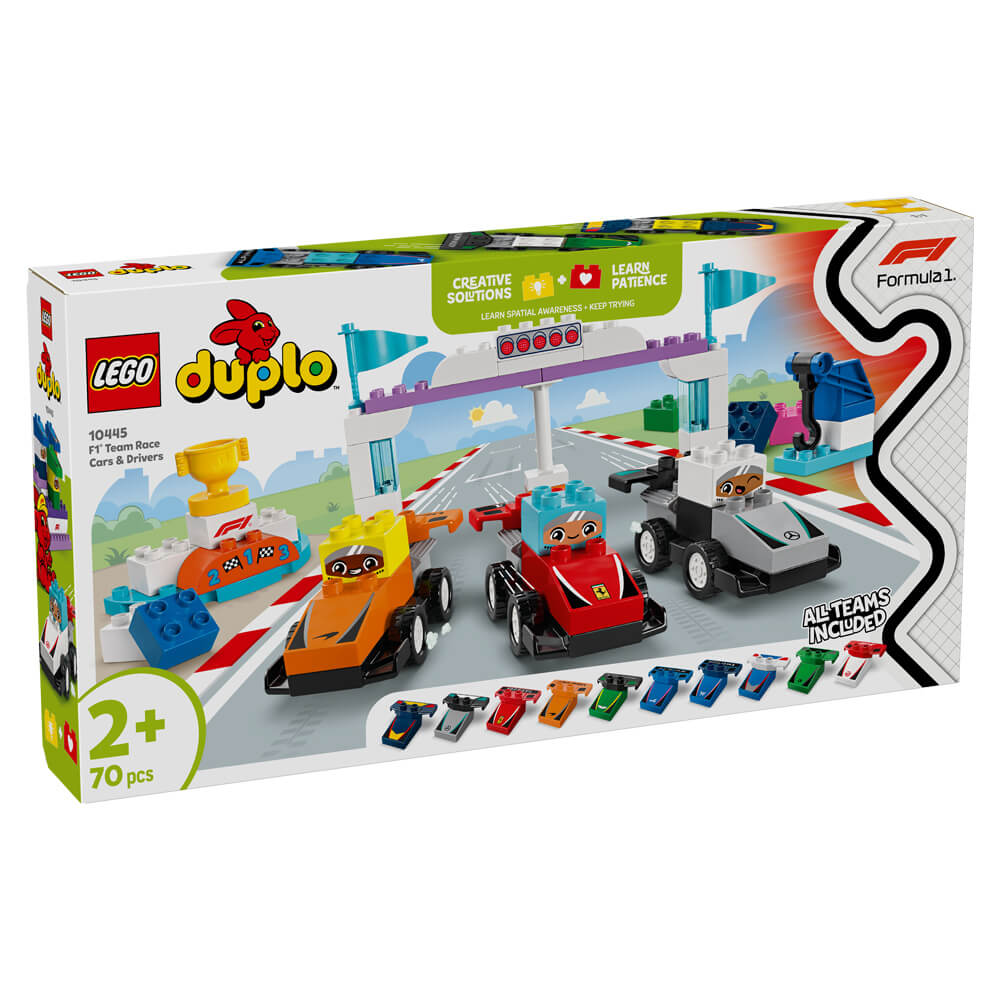 LEGO Duplo F1 Team Race Cars & Drivers Toy Set 10445